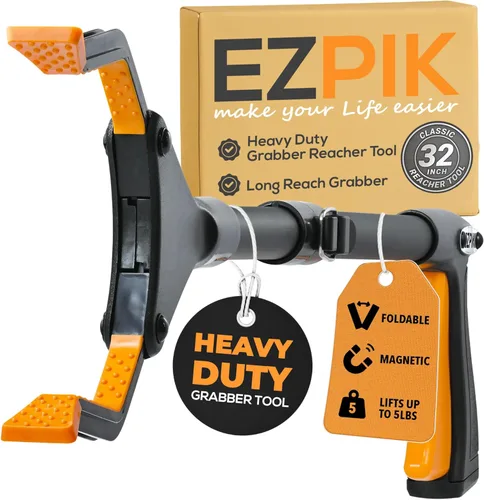 Miniatura 10 de EZPIK Pro herramienta de agarre plegable de 43" para personas mayores - Herramienta de agarre para ancianos, herramienta de alcance resistente