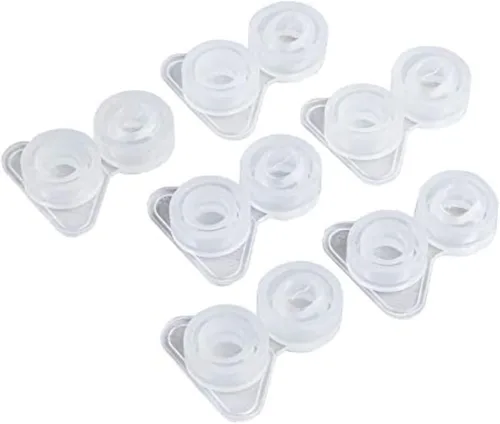Miniatura 2 de Re-Play Válvula de repuesto para vasos de sorbos, fácil de limpiar, hecha de silicona de grado alimenticio, juego de 4