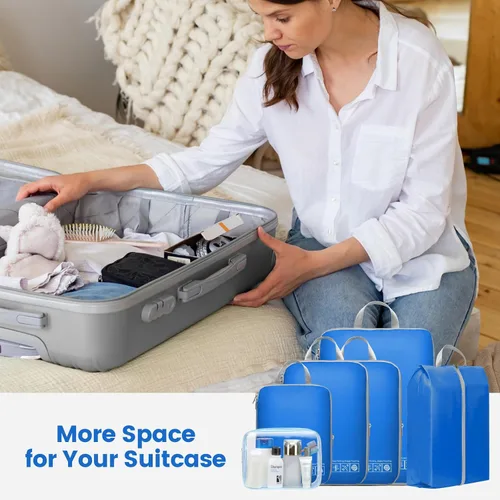 Miniatura 8 de Cambond Compression Packing Cubes for Suitcases - Packing Cubes for Travel Bags Luggage Organizers Travel Essentials Compression Cubes for Carry on