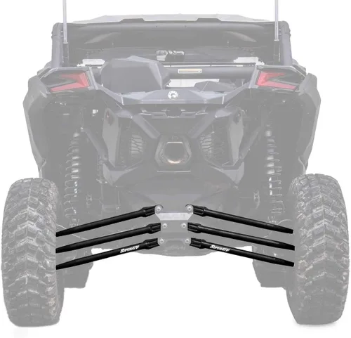 Miniatura 8 de SuperATV Brazos/varillas de radio trasero de tubo redondo resistente para Can-Am Maverick X3 72 pulgadas Turbo/X RC/X MR/X RS/MAX (ver ajuste abajo)