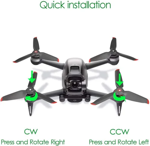 Miniatura 4 de 8 piezas de hélices de repuesto para DJI FPV Drone Accesorios de bajo ruido cuchillas