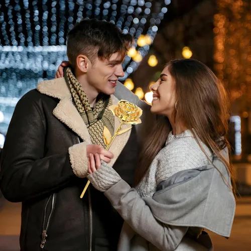 Miniatura 7 de Sinvitron Rosa bañada en oro de 24 quilates de oro real, rosas doradas únicas bañadas a mano, regalos románticos para mujeres en cumpleaños, Dorado