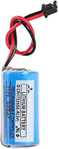 Miniatura 2 de Paquete de 2 CR17335SE-R/3V Q6BAT PLC 3V 1800mAh Batería para Q25PRHCPU Q170HBATC QNS FANUC System