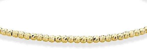 Miniatura 3 de Miabella Pulsera de plata de ley 925, chapada en oro amarillo de 18 quilates, corte de diamante, 0.098 in para mujer, fabricada en Italia