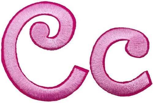 Miniatura 16 de Letras cursivas rosa bordadas, parches para planchar, apliques para ropa, vestido, sombrero, vaqueros, costura, alfabeto, letra (Aa-Zz), accesorio Bb