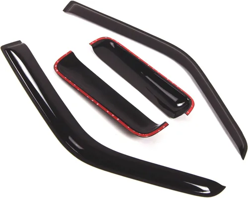 Miniatura 2 de Visor de ventana compatible con Dodge Dakota ExtendedCab 1987-1996, DGWV2-111, deflector de montaje exterior, protector de lluvia, humo oscuro