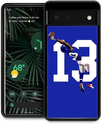 Miniatura 14 de CARLOCA Funda compatible con iPhone 12 Pro, 13 fundas Odell Catch Football para iPhone 12 para niñas y niños, diseño gráfico, a prueba de golpes