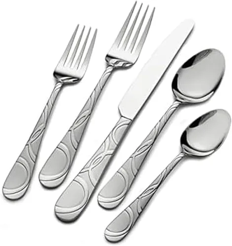 Miniatura 12 de Juego de cubiertos de acero inoxidable Pfaltzgraff Everyday, 20 piezas, Plateado