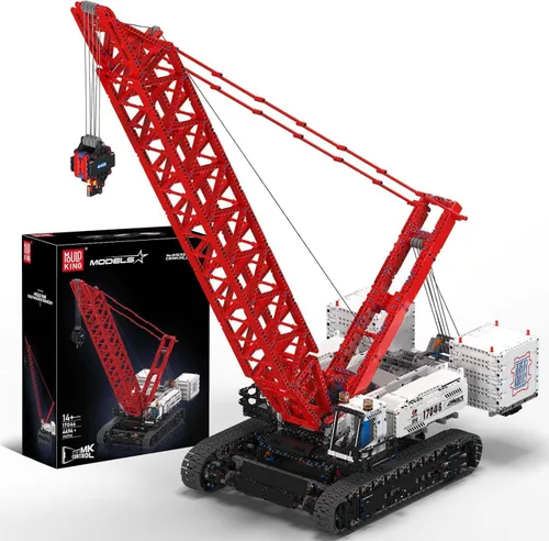 Miniatura 8 de Mould King Kits de Bloques de Construcción de Grúa de Arrastre LR13000, Vehículos de Construcción Técnica Modelos de Grúas con Motor/Control Remoto