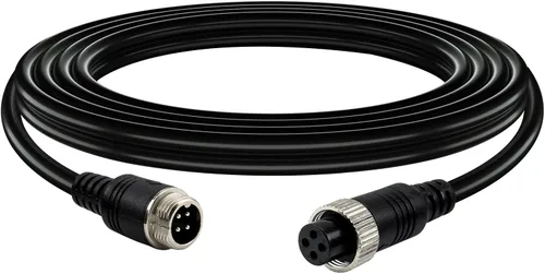 Miniatura 9 de Cable de cámara de 4 pines con cubierta de tubo de corrugación, cable de extensión de video de aviación de 4 pines, cámara de visión trasera CCTV