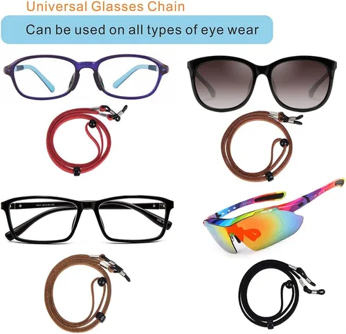 Miniatura 6 de KECHIO Correa de soporte para lentes de ojos, correas para gafas para hombres y mujeres, soportes para anteojos alrededor del cuello, cadena