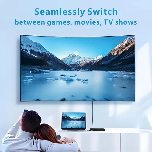 Miniatura 3 de 8K HDMI Switch 4 en 1 salida 4K @120Hz HDMI Switcher Soporte HDR10+, Dolby Vision, Dolby Atmos, VRR, ALLM, CEC
