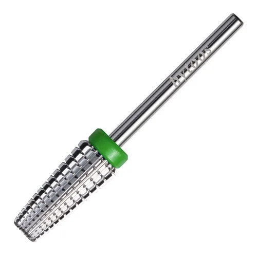 Miniatura 12 de 24mm Super Largo 5 en 1 Brocas de taladro para uñas, Broca cónica cruzada de carburo, Brocas de taladro de rotación bidireccional de 3/32