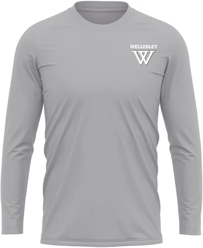 Miniatura 52 de Camisa deportiva de manga larga oficial de la NCAA Collegiate para hombre, con logotipo en el pecho izquierdo, colección Athletic Heather