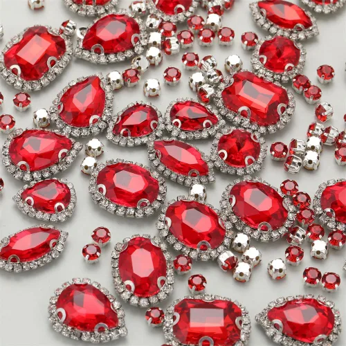 Miniatura 11 de Diamantes de imitación dorados, Choupee Diamantes de imitación para coser, Gemas de vidrio para coser, Joyas para ropa, manualidades de ropa, Garra