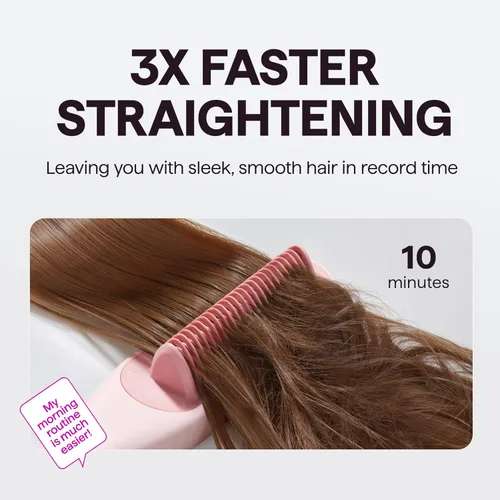 Miniatura 4 de Cepillo Alisador de Cabello con Vapor Pro de Wavytalk, Cepillo Alisador de 3 en 1 con Vapor, Reduce el Daño, Nutre el Cabello y Acelera el Alisado