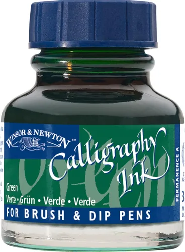 Miniatura 8 de Winsor & Newton Botella de tinta para caligrafía Amarillo Ocre