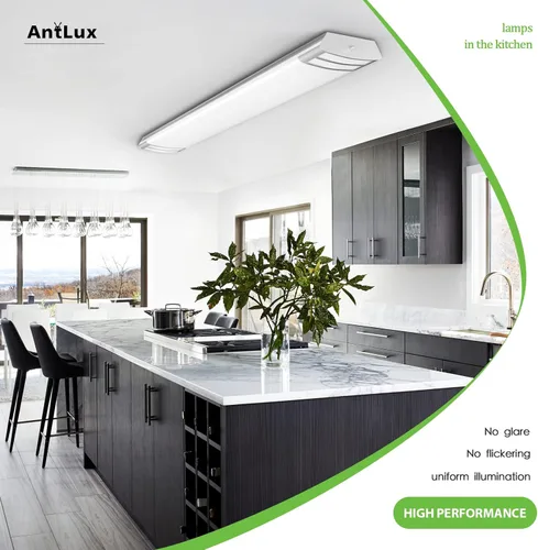 Miniatura 6 de ANTLUX Lámpara LED de 4 pies, 50 W, 5600 lm, luz LED lineal de montaje empotrado, 4000 K, 4 pies, lámparas LED de techo de cocina para sala