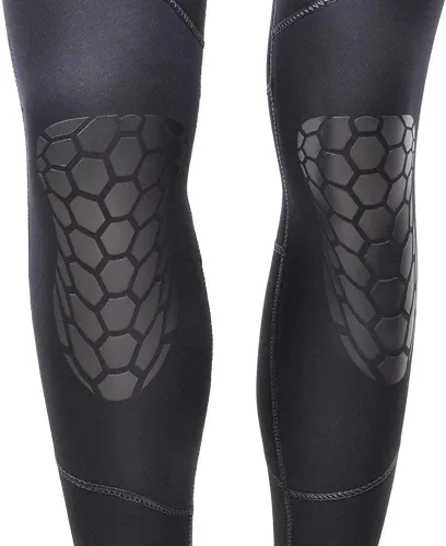 Miniatura 9 de Traje de neopreno ultra elástico para hombre de 7 mm de neopreno, traje de buceo de cuerpo completo con cremallera frontal para invierno, cálido
