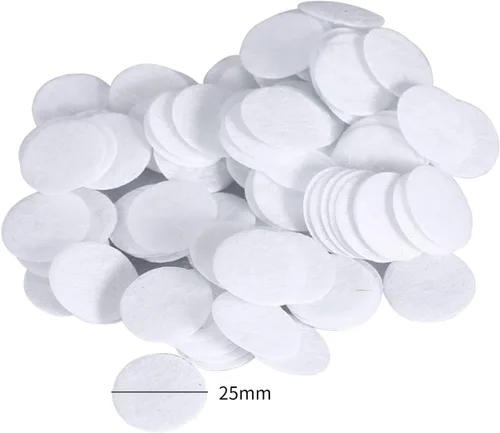 Miniatura 3 de Accesorios - 100 filtros redondos de algodón para máquina de eliminación de puntos negros, filtros de vacío facial de repuesto (0.984 in)
