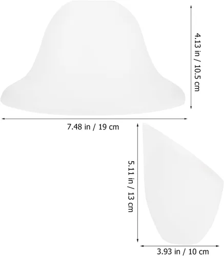 Miniatura 6 de EXCEART Juego de pantallas de herradura de plástico para lámparas de mesa, luces de piso, decorativas, fáciles de instalar
