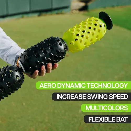 Miniatura 8 de Aero Swing - Entrenador de swing de béisbol y softbol, las piñas de resistencia al viento del swing del bate generan más velocidad de bate de más