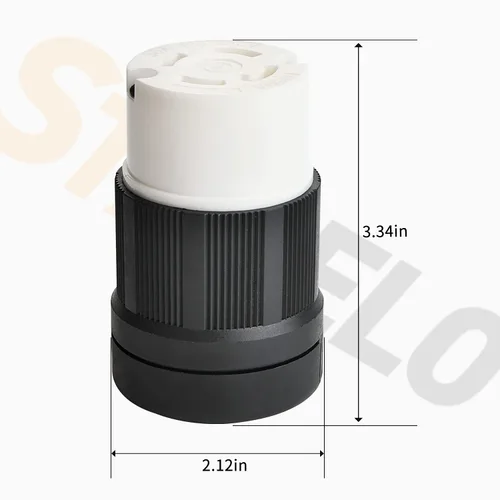 Miniatura 6 de STARELO Enchufe de bloqueo de 30 amperios/conector para grupo electrógeno, NEMA L14-30P y L14-30C, 125/250V 3 polos 4 cables con conexión a tierra