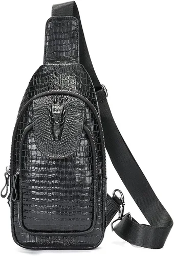 Miniatura 152 de LUKZIJAES Bolso bandolera de cuero genuino para hombre