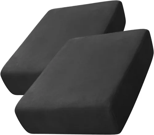Miniatura 31 de CONRUSER Funda de cojín elástica de terciopelo suave, funda de cojín de felpa de terciopelo suave, funda de sofá, protector de muebles con parte