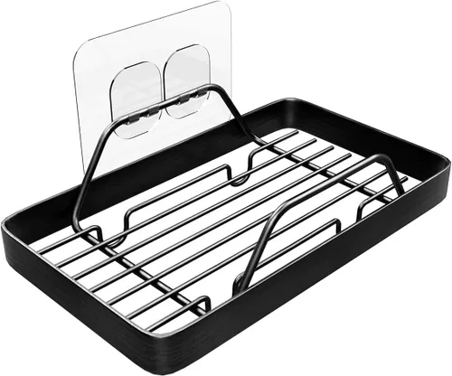 Miniatura 9 de KINCMAX Jabonera adhesiva de alta calidad para pared de ducha, jabonera de barra sin taladros para almacenamiento de baño, organizador de jabón