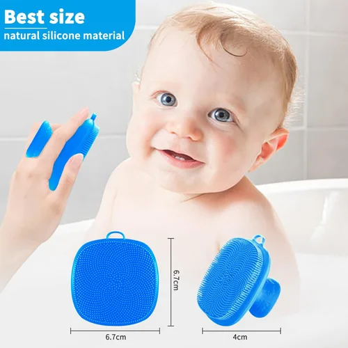 Miniatura 5 de Cepillo exfoliante facial de silicona para hombres, cepillo de limpieza facial de silicona, cepillo de lavado facial de silicona manual impermeable