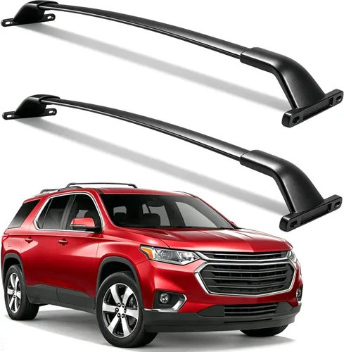Wonderdriver Barras Transversales para Techo 220 lb Compatibles con Chevy Chevrolet Traverse 2018 2019 2020 2021, Barras Transversales de Servicio