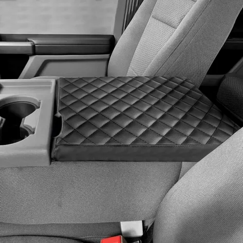 Miniatura 13 de Funda para reposabrazos adecuada para Ford F150 2015-2023, para Ford F250 F350 2017-2023 con asiento de salto 40/20/40, consola central, alfombrilla