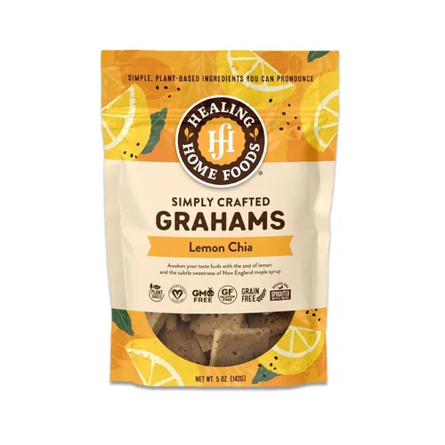 Miniatura 11 de Healing Home Foods Galletas Graham clásicas horneadas, sin gluten, hechas con harina de almendras, jarabe de arce orgánico y canela orgánica