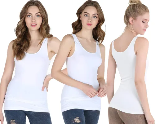 Miniatura 39 de NIKIBIKI Playera sin costuras clásica premium para mujer, fabricada en EE. UU., talla única