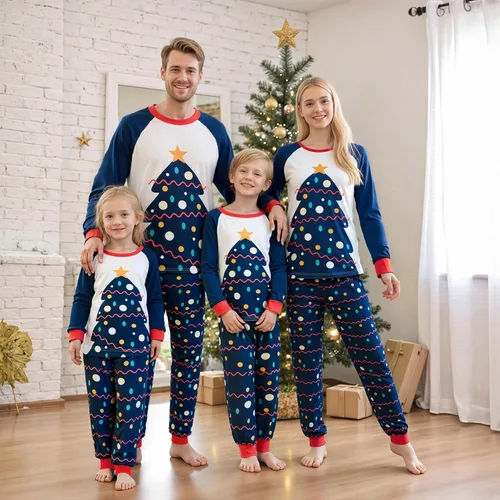 Miniatura 2 de OAKFashion Conjuntos de Pijamas Familiares de Navidad, Pijamas Familiares a Juego de Navidad Ropa de Dormir Pjs
