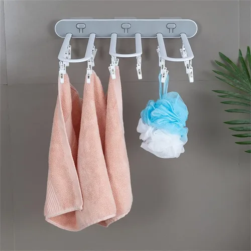 Miniatura 2 de Folding Multifunctional Clothes Rack Wardrobe Storage Rack Space Saving Clothes Rack(D)