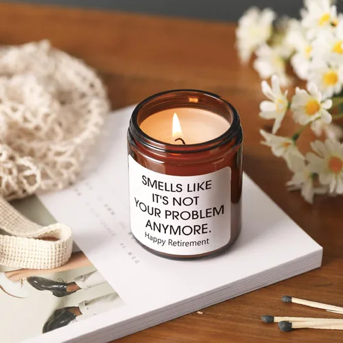 Miniatura 3 de Regalos de jubilación para mujeres, divertida vela de jubilación, regalos de jubilación para mujeres, hombres, amigos, compañeros de trabajo