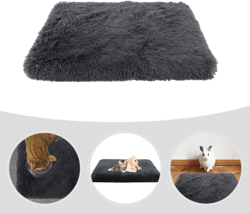 Miniatura 8 de Wear-Resistant Plush Pet Bed Cushion for Dogs and Cats Soft Puppy Nest Mat for Indoor Use Portable Comfortable Pet Sleeping Pad for Couch Cage and