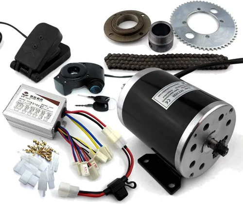 L-faster Kit de motor eléctrico de motocicleta de 500 W Uso 25H Cadena Drive de alta velocidad Scooter eléctrico reemplazo Kit de conversión de
