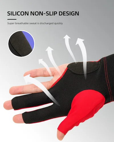 Miniatura 71 de KONLLEN Billiards Gloves for Left Hand/Right Hand L/XL Pool Gloves Professional Non-Slip Adjustable Breathable Snooker Gloves Popular Sizes for Men