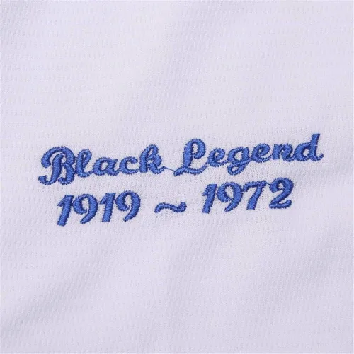 Miniatura 5 de Camiseta de béisbol negra con leyenda número 42 vintage bordada retro Lightsout camisetas para hombre
