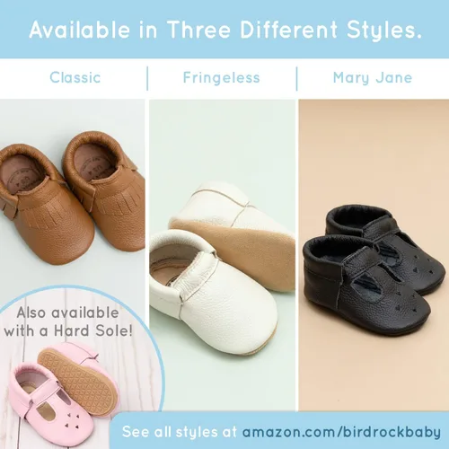 Miniatura 6 de BirdRock Baby - Mocasines sin bordes de piel auténtica, para niños y niñas, recién nacidos, bebés, infantes