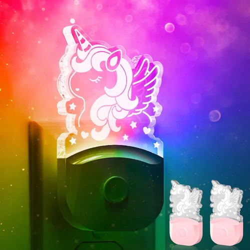 Miniatura 14 de LOHAS - Luz nocturna de dinosaurio para niños, luz nocturna LED con enchufe, del atardecer al amanecer, luces nocturnas LED Velociraptor enchufables