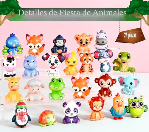 Miniatura 2 de 24 piezas de recuerdos de fiesta para niños, juguetes blanditos de animales, rellenos para piñata en bolsas de golosinas, decoraciones de cumpleaños