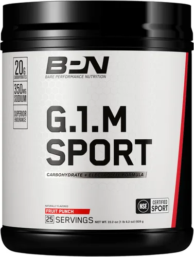 Miniatura 10 de BARE PERFORMANCE NUTRITION, BPN G.1.M Go One More Sport, combustible de entrenamiento de resistencia, fórmula superior en polvo de carbohidratos