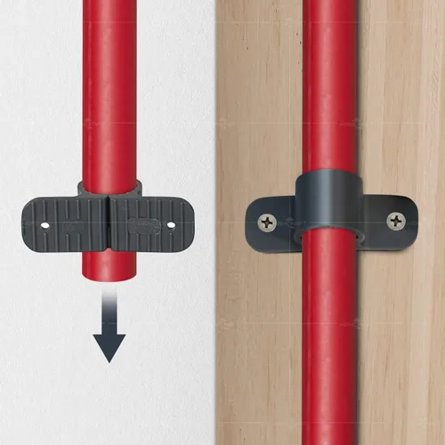 Miniatura 4 de Highcraft PXSTND001-10 PEX Abrazadera de suspensión estándar de 1 pulgada; plástico duro (paquete de 10), gris