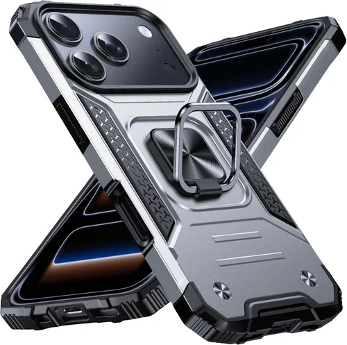 Miniatura 110 de Anqrp Funda resistente para iPhone 6/7/8/SE/SE2 con soporte de anillo mejorado y agarre, grado militar, a prueba de golpes, resistente y robusta