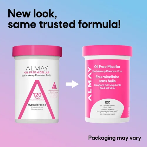 Miniatura 6 de Almay Almohadillas removedoras de maquillaje, micelar suaves, hipoalergénicas, sin fragancia, dermatólogos y oftalmólogos probadas