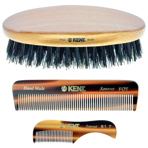 Miniatura 10 de Kent FOT - Peine de bolsillo hecho a mano para hombres, mujeres y niños, peine alisador de pelo de dientes finos para aseo diario y peinado